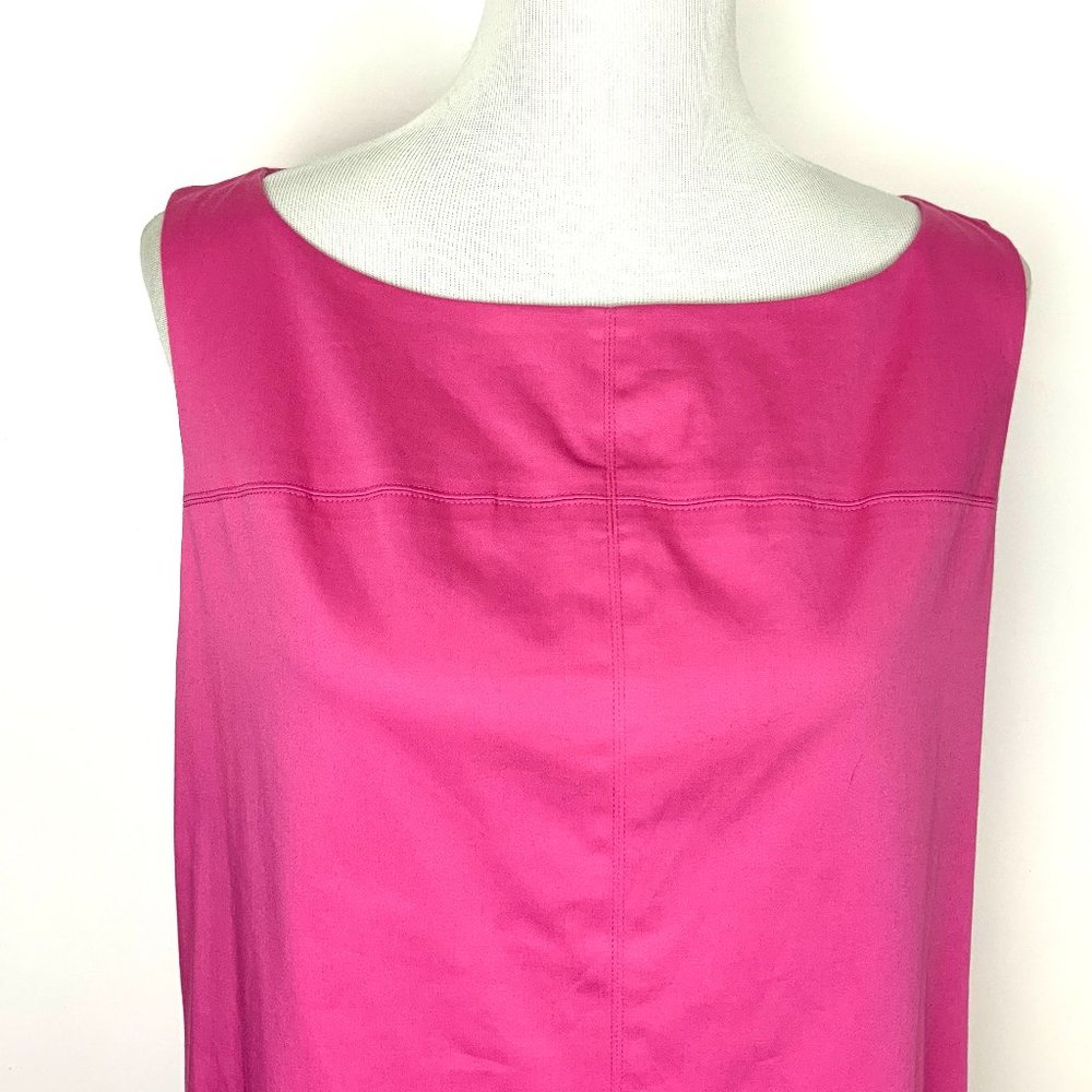 Lauren Ralph Lauren Charlotte Pink Sleeveless Shift Dress Size 14 - Picture 4 of 16